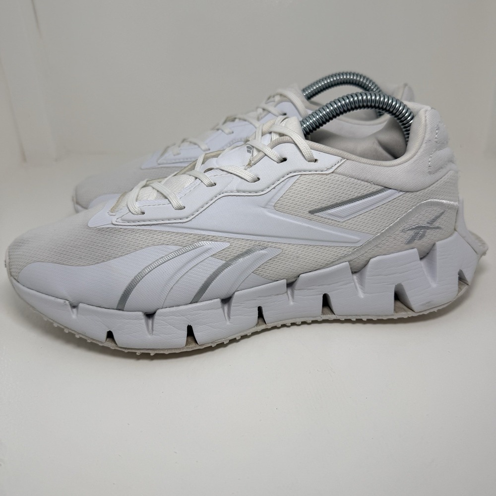 Reebok Zig Dynamica 4 White Running Shoes Sneakers Women's Size 9 Athletic